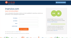 Desktop Screenshot of irservice.com